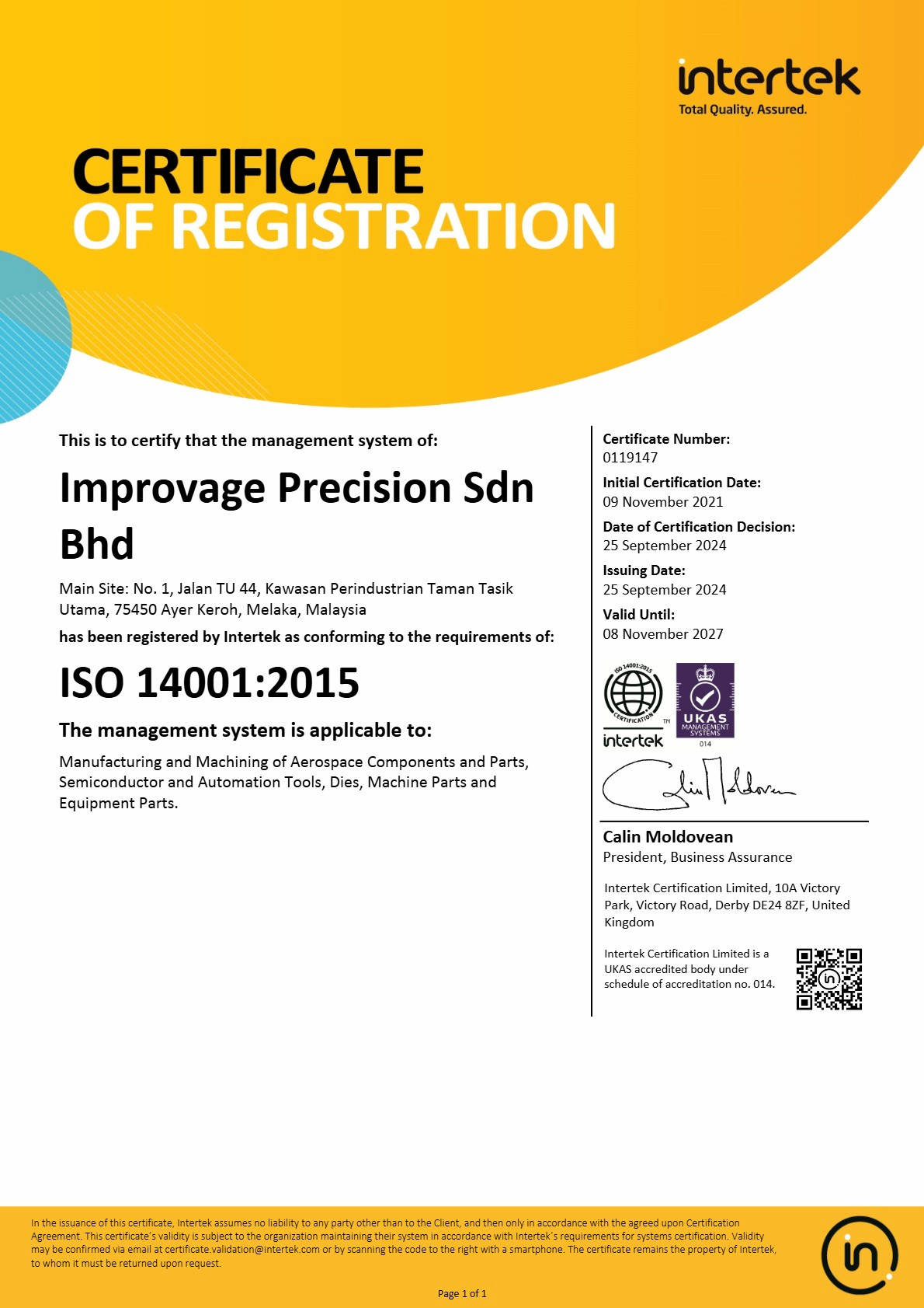 DSM ISO 14001:2015